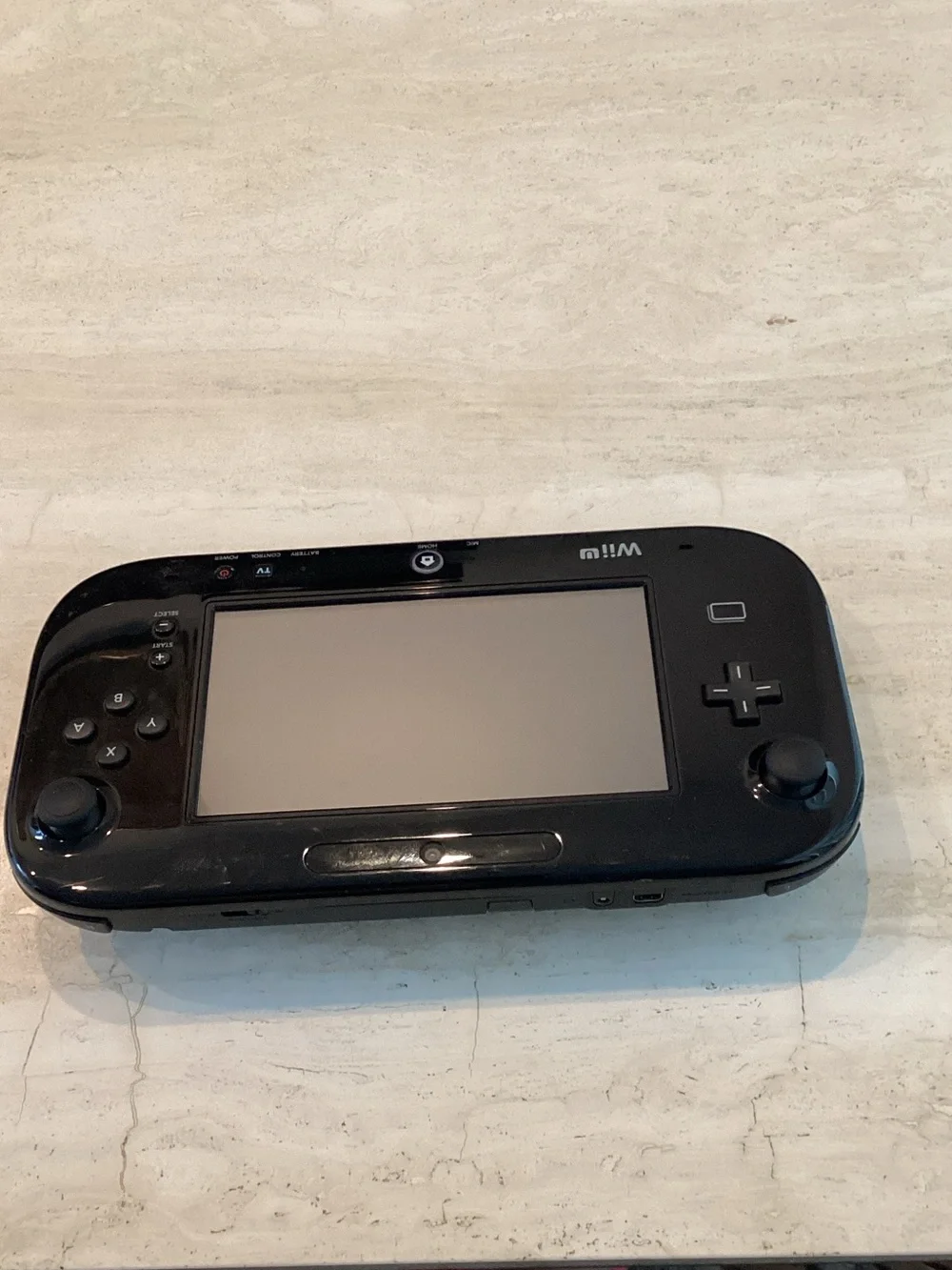 Nintendo Wii U GamePad Controller Model WUP-010 USA Black Replacement Tested
